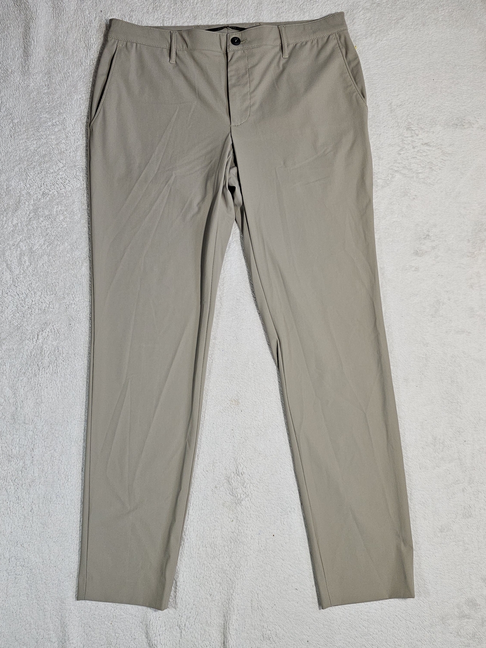 Alberto Men's Slim Chino Pants - Light Khaki Made In Italy.